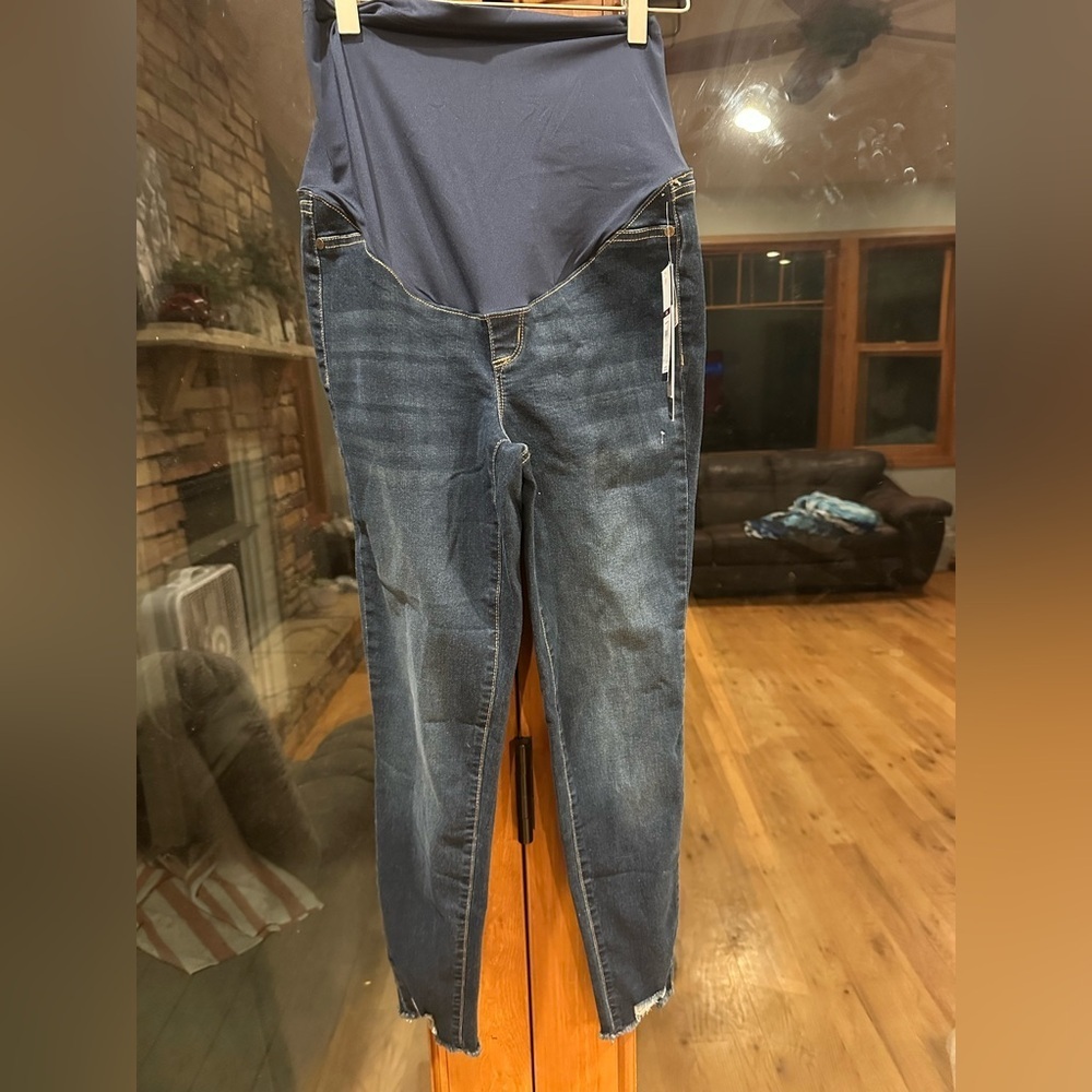 Sofia by Sofia Vergara Dark Blue Maternity Jeggings